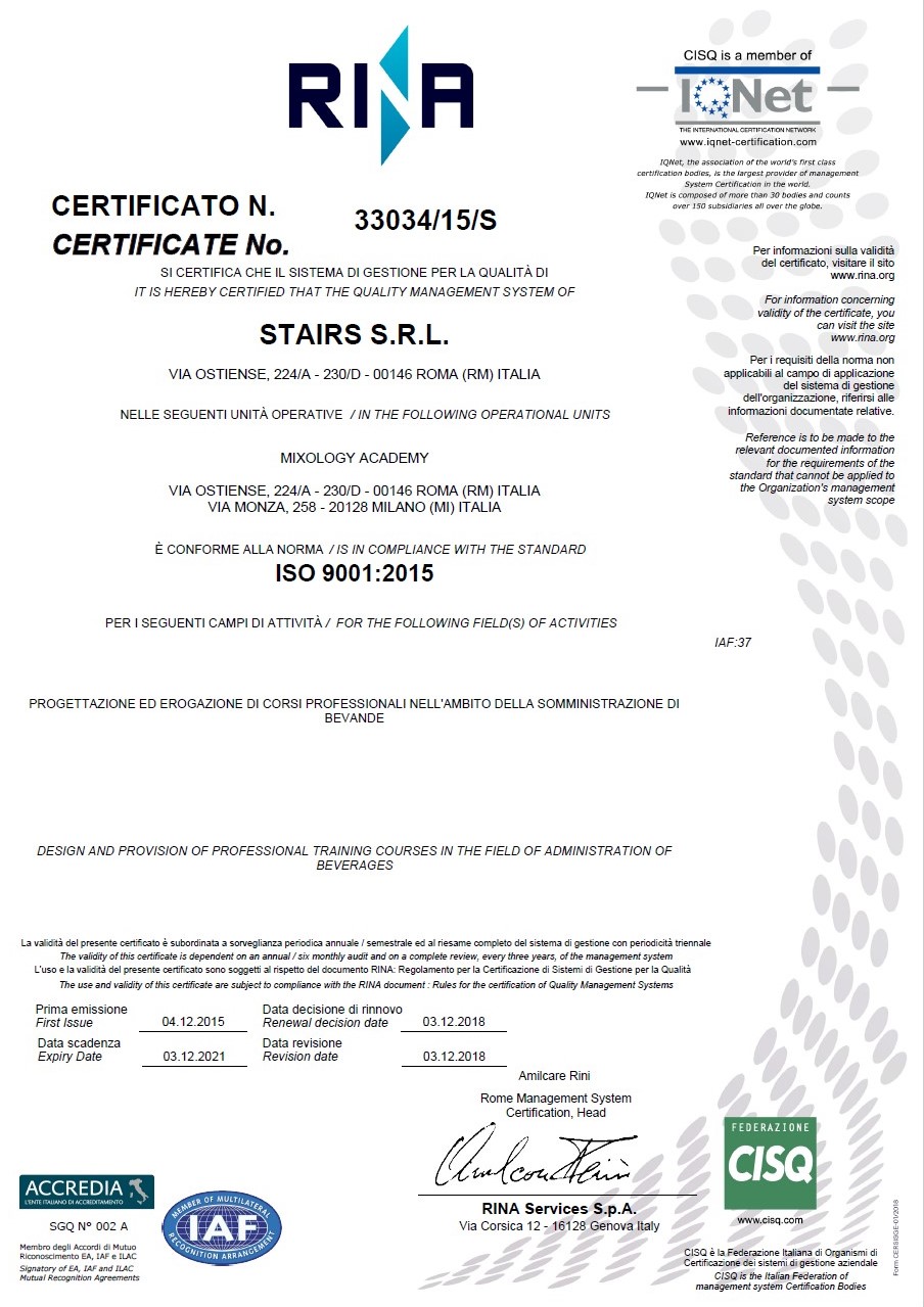Certificazione Internazionale